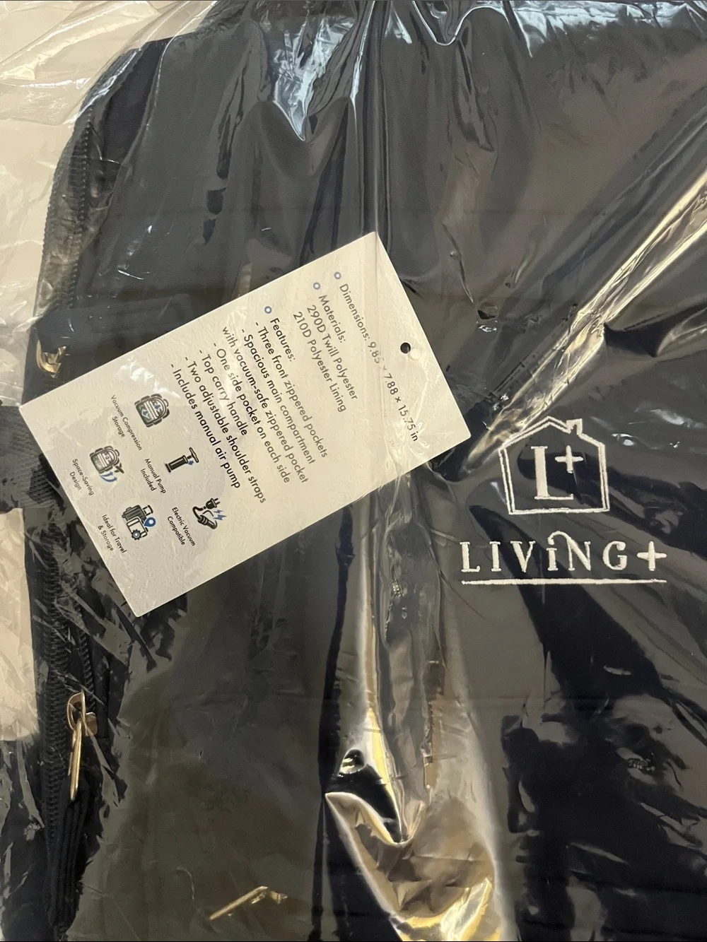 Vacuum Seal Compression Backpack by Living +